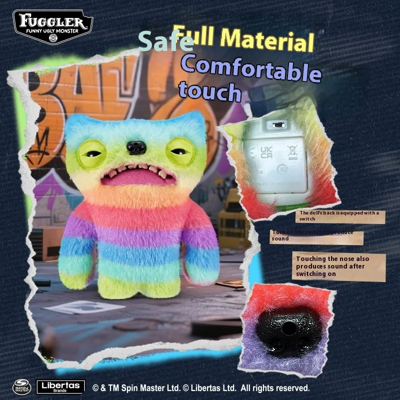 Nieuwe Originele Cartoon Fuggler Leuke Tanden Monster Stinky Butt Serie Pluche Pop Lelijke Leuke Grappige Trendy Speelgoed Vakantie Meisjes Geschenken