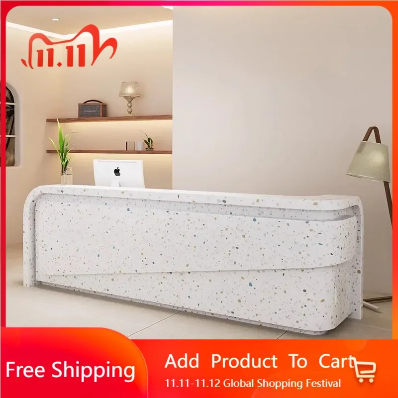 

Unique Church Reception Desks Salon Lectern White Mobile Podium Stand Reception Desks Simple Escritorio Commercial Furniture