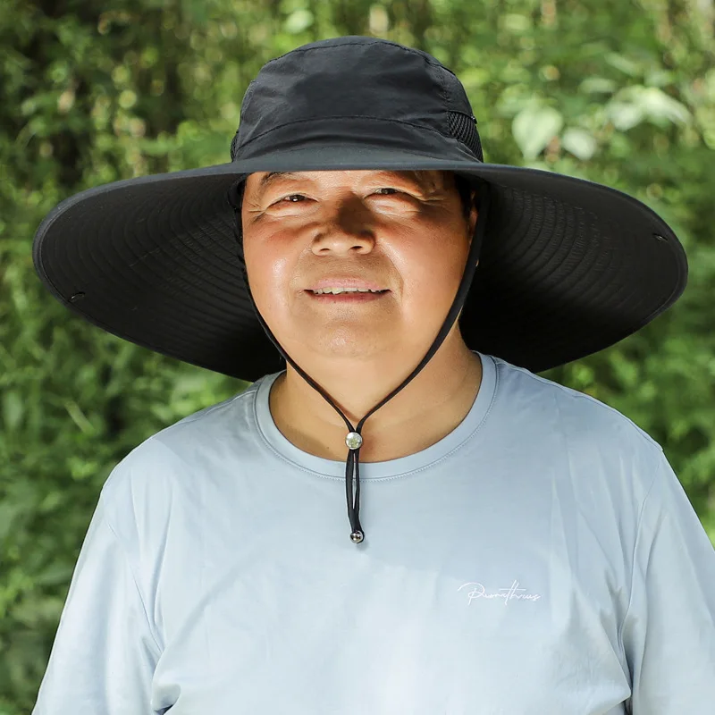 Chapeau de pêcheur à visière pour hommes, grande taille 64cm, Camouflage, Camping, pêche, plein air, été