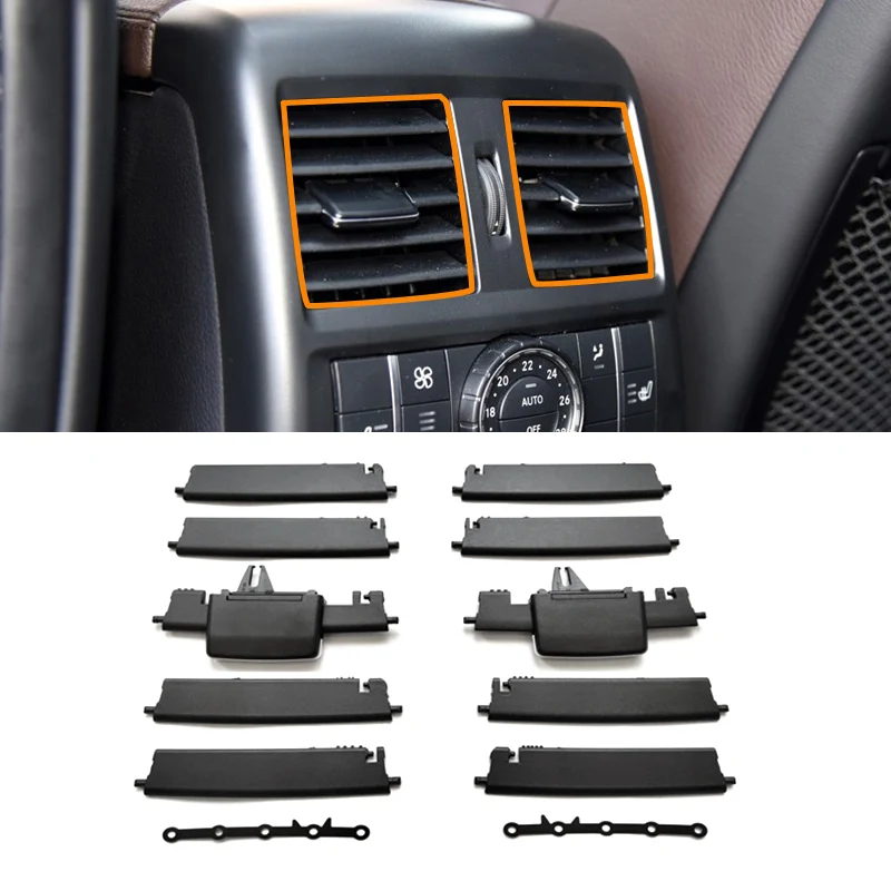 

Rear Air Conditioner Back Ac Vent Grille Outlet Tab Clip Slider Repair Kit For Mercedes Benz M GL ML GLE GLS W166 W292 2011-2018