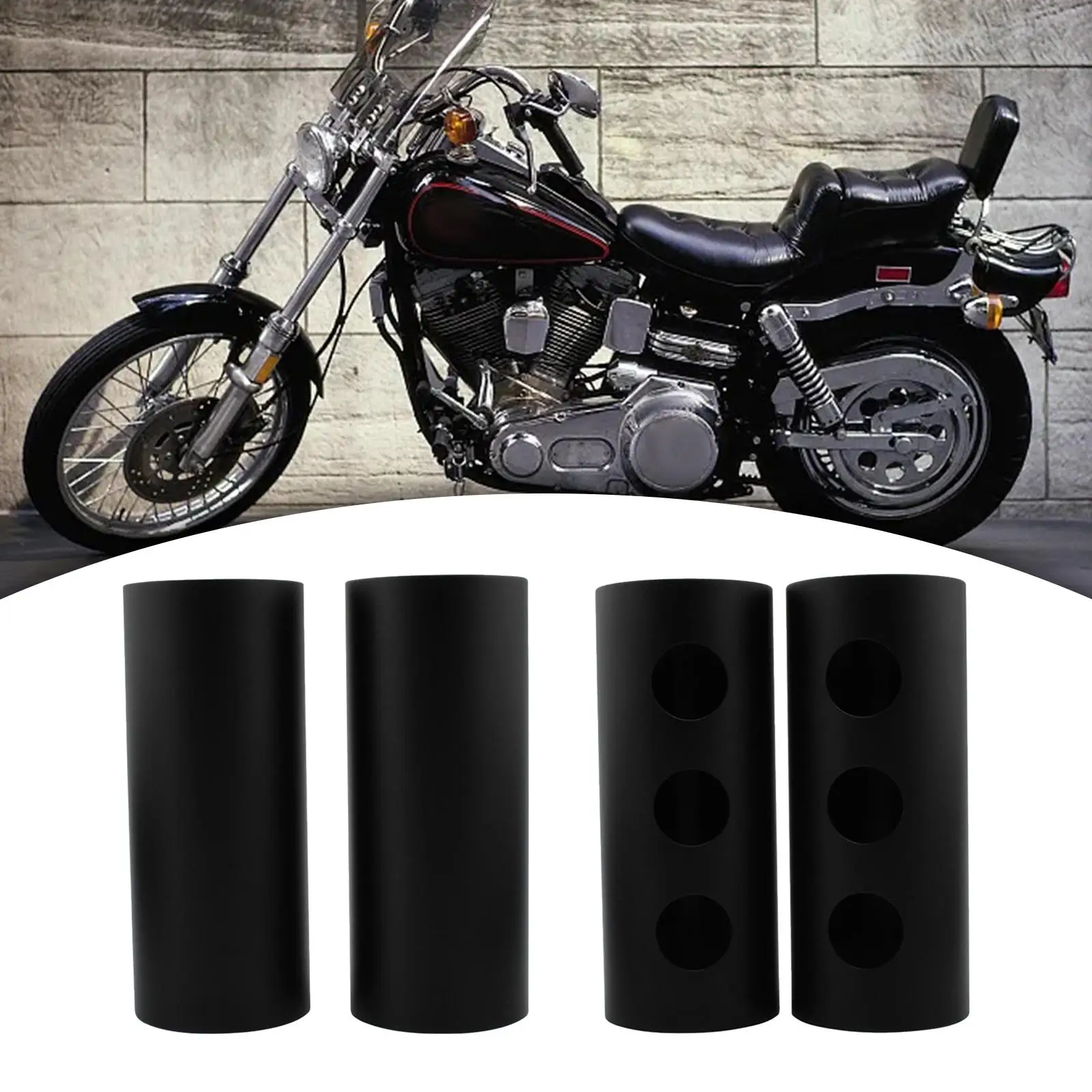 2x フォークカバー、フロントショックアブソーバーフォークカバー、フロントショックアブソーバーチューブダンパープロテクター