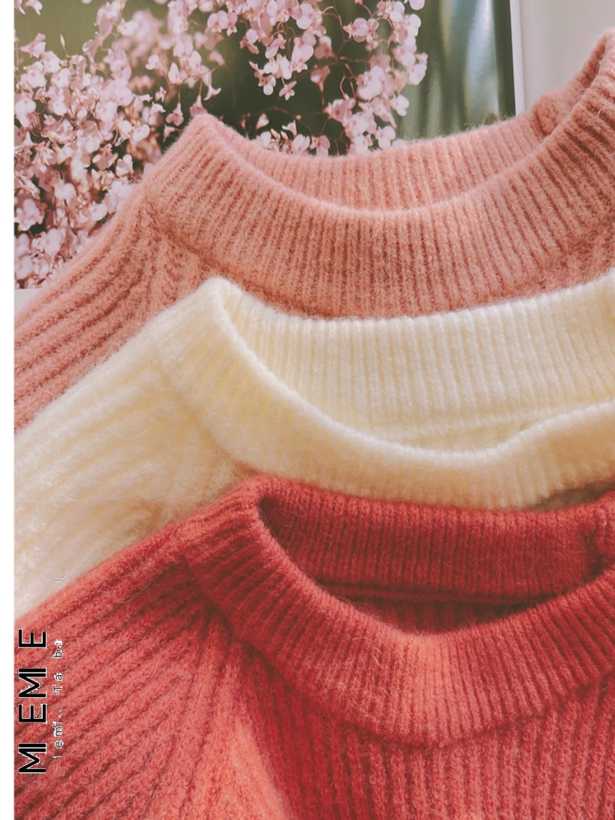 

Thiened round Ne Pullover Knitted Sweater with Bear Fur Pure Color Design Commute Sle Long Sve Regular Fit Women's S...