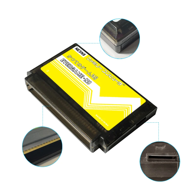 ريمانك EVERGAME N8 NES خرطوشة سوبر NESN8 FC لعبة فيديو وحدة التحكم الملحقات 8 بت ريترو خراطيش ألعاب متعددة #5