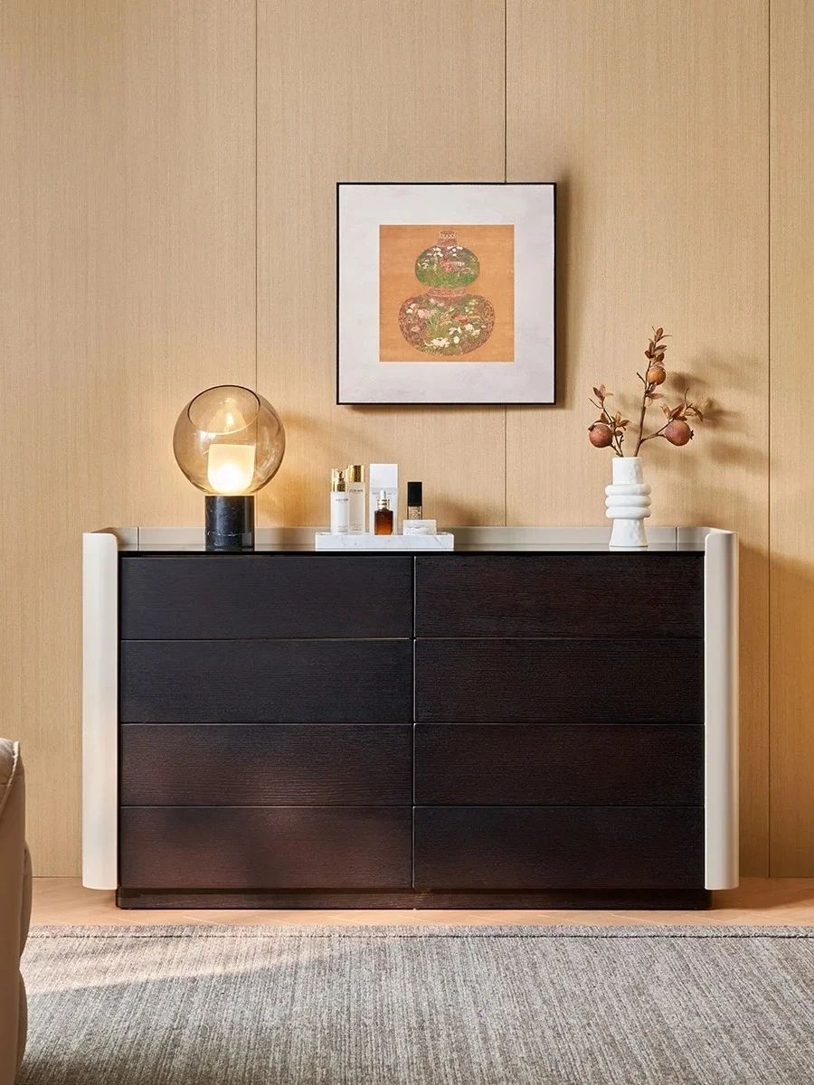 A  Italian minimalist multi-functional living room home modern simple jewelry cabinet high-end storage designer model