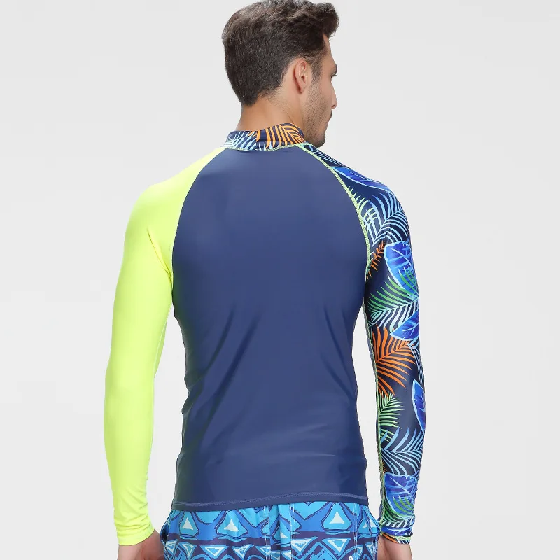 Sbart Men\'s Swimwear Rash Guard Surfing Diving Suits Swimwear Suit Swim Float Suit Tops UV Swimming RashGuard Prevent Jellyfish