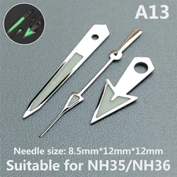 Watch accessories watch pointer NH35 hands pointer green luminous, suitable for NH35, NH36 movement A13