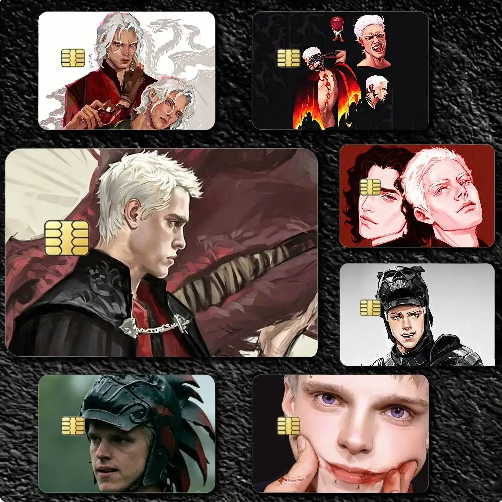 

COOL A-Aerion T-Targaryen B-Brightflame 4pcs 1Set Card Stickers Small Waterproof Chip 4PCS Card Sticker Anti-Scratch