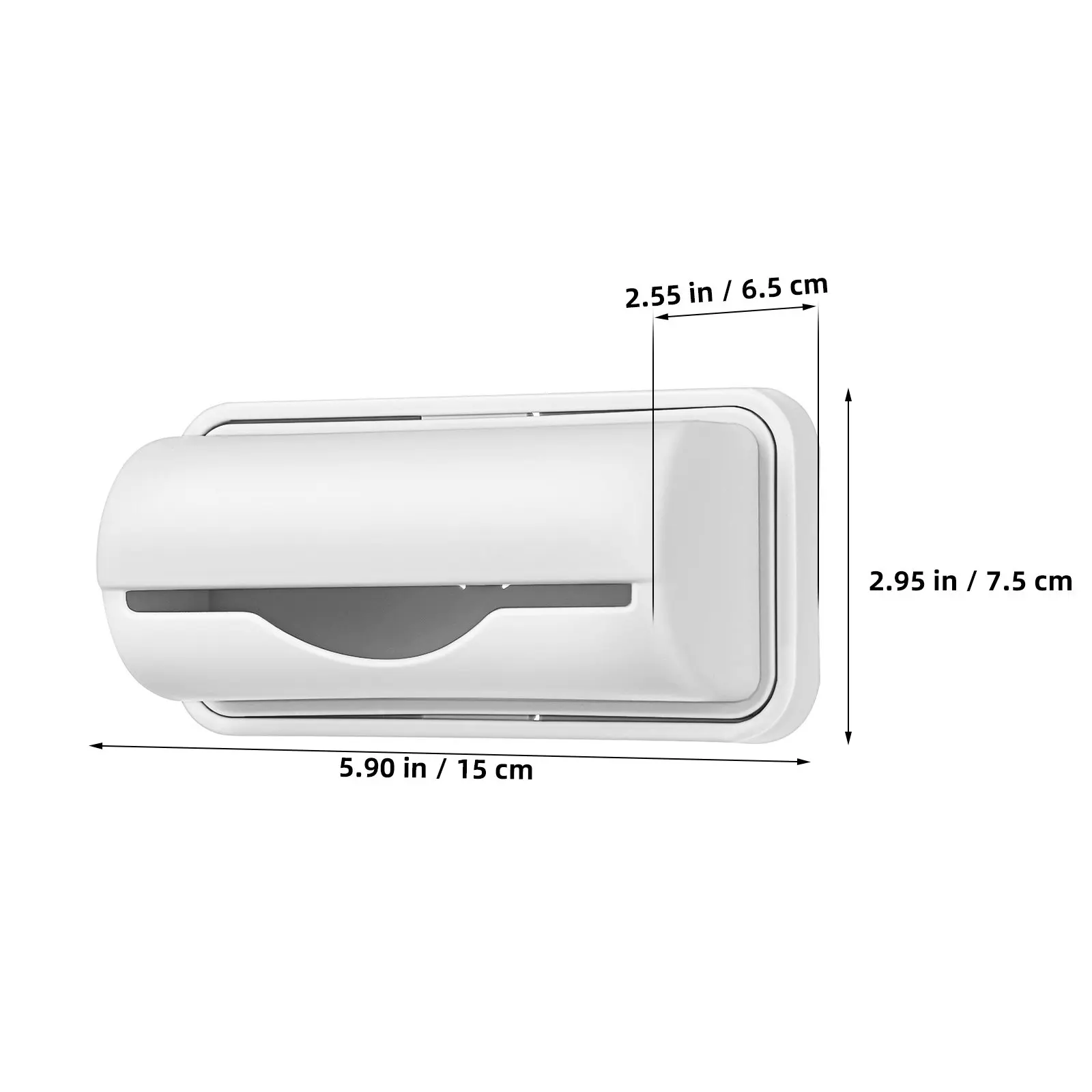 2Pcs Wall-Mounted Trash Bag Dispenser Plastic Storage Box Large Capacity for Bathroom Kitchen Home Garbage Bag Holder Container