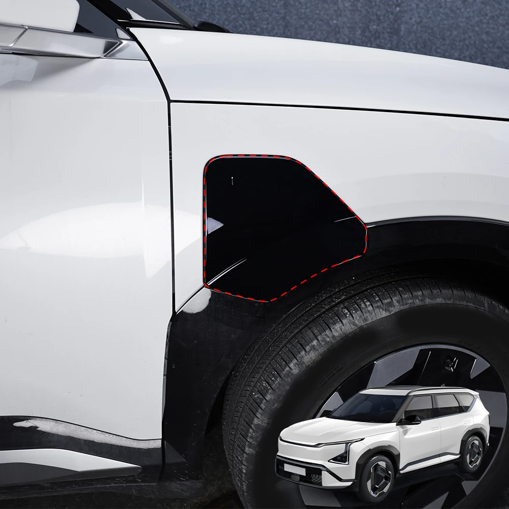 

For Kia EV5 2024 2025 2026 Car Tuning Carbon Fiber Car Charging Port Trim Cover Exterior Accessories