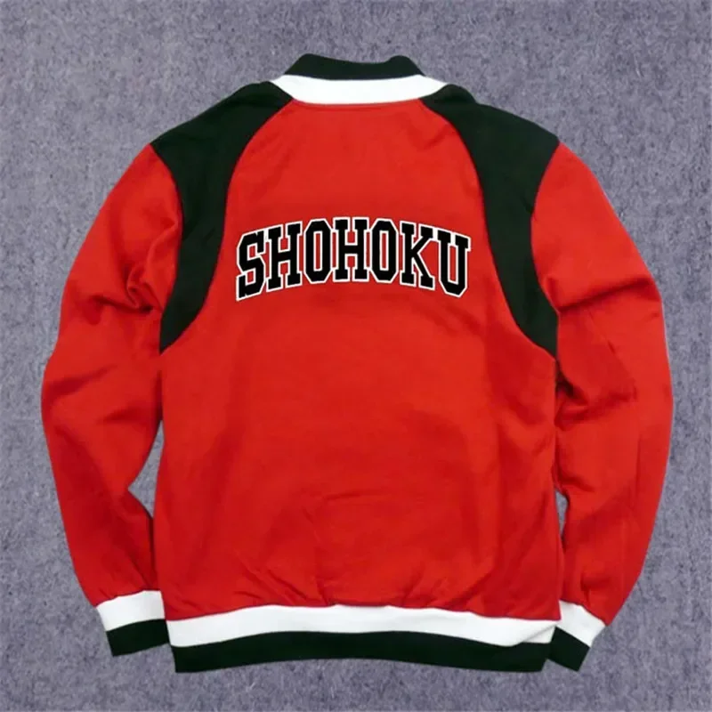 Anime Shohoku School Basketball Team Autumn Winter Coat Jersey Cosplay Costume Sakuragi Warm Jacket Tops Sports Wear Uniform