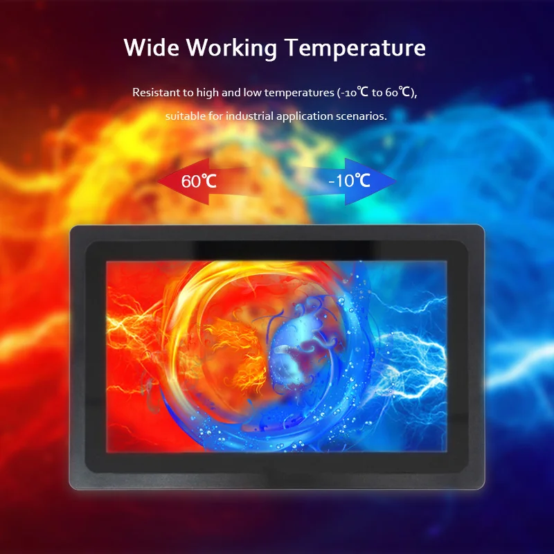كمبيوتر مدمج مقاوم للماء IP65 مخصص مقاس 15 بوصة يعمل بنظام Android Win10 Linux ولوحة اللمس الصناعية