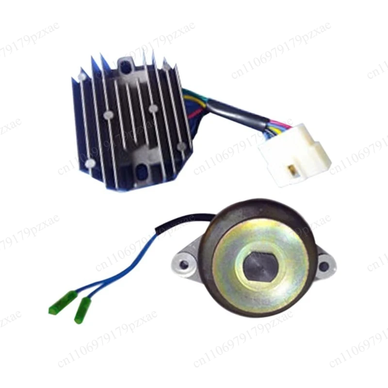 Alternator and Regulator 15531-64013 09230754 Fit Mower ZD18 ZD21 ZD25 ZD28 F2000 F2100E GF1800E-R Excavator