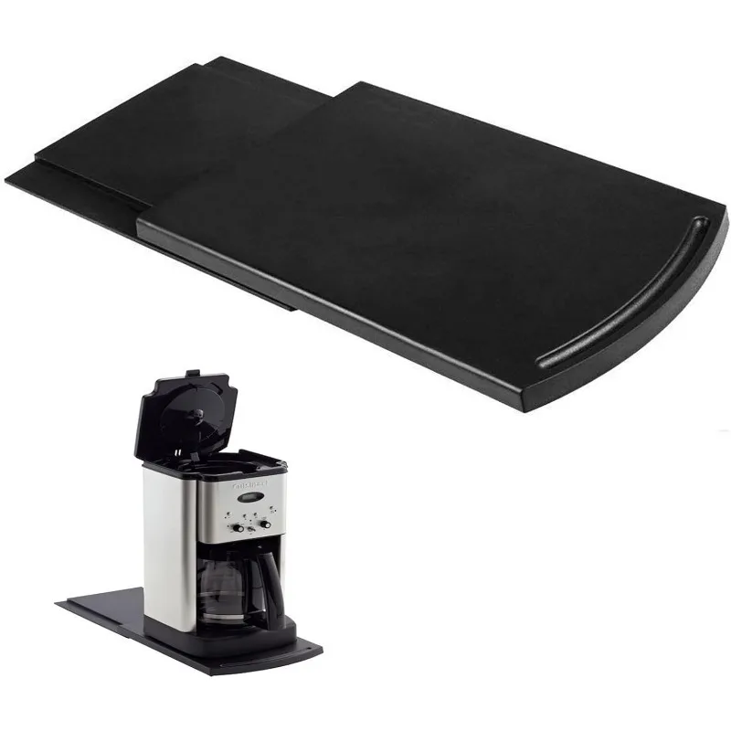 

HauSun Handy Sliding tray Sliding Tray Mat for Coffee Maker,Kitchen Appliance Moving Caddy,Countertop Stoage for Air Fryer, Blen