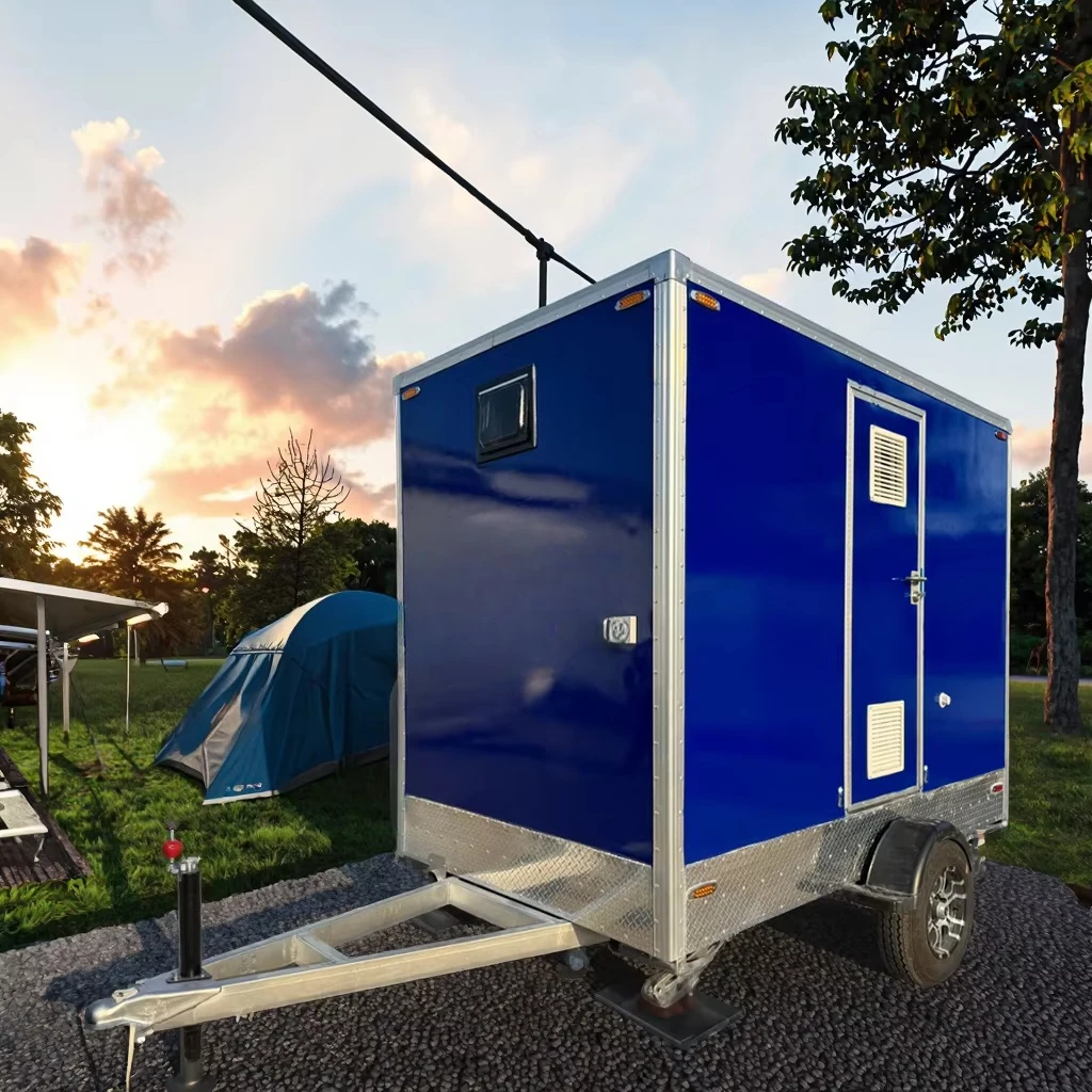 Portable Sanitary Toilet Waste Storage Tank Ventilation Fan Lockable Privacy Lightweight Camping Festival Temporary Washroom