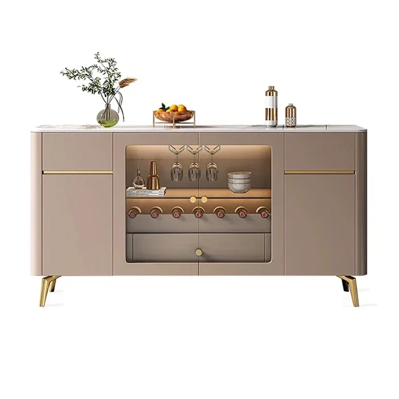 

Easy To UseLuxury Display Organiser Wine Cabinets Living Room Morden Entrance Showcase Cabinets Home Cupboard Armoires De Salon
