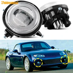 30W Car Front LED Lens Fog Light 2 Pieces For Mazda MX-5 MX5 Miata Roadster 2006 2007 2008 2009 2010 2011 2012 2013 2014 2015