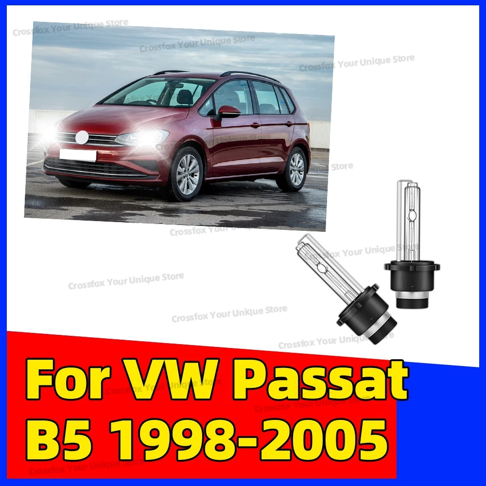 

2x For VW Passat B5 1998-2005 Polo Jetta Mk5 New Beetle A4 2002-2010 HID D2S Xenon HID 6000K 8000K 10000K 35W 12V Headlight bulb