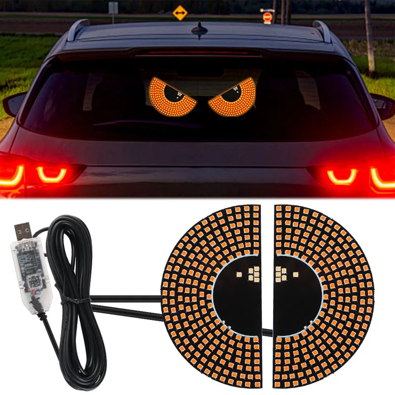 

LED Signal Lights auto Windshield led Devil Eyes USB Flashing car ambient light for bmw e90 golf 6 7 toyota jeep Car accessories