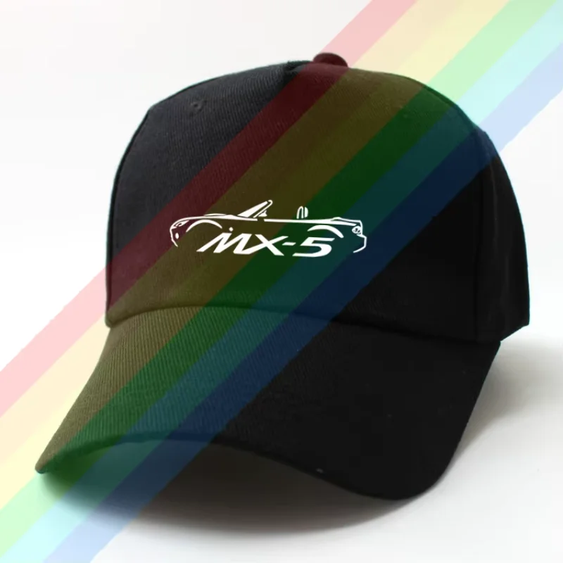 2024 New Man Casual Mazda MX5 NA Cap Baseball Cap Man hat Pattern printing Summer 100% cotton Sun Hat Outdoor Sports Hat