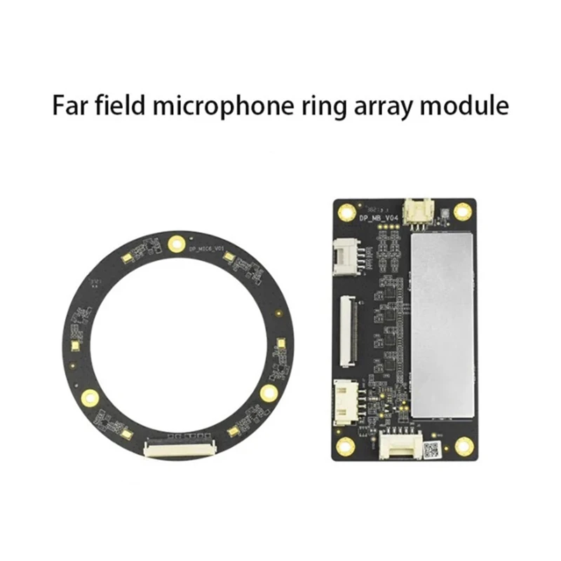 Far-Field Microphone Ring Array Module ROS 6-Microphone Voice Board 6-Microphone Positioning Navigation A Durable