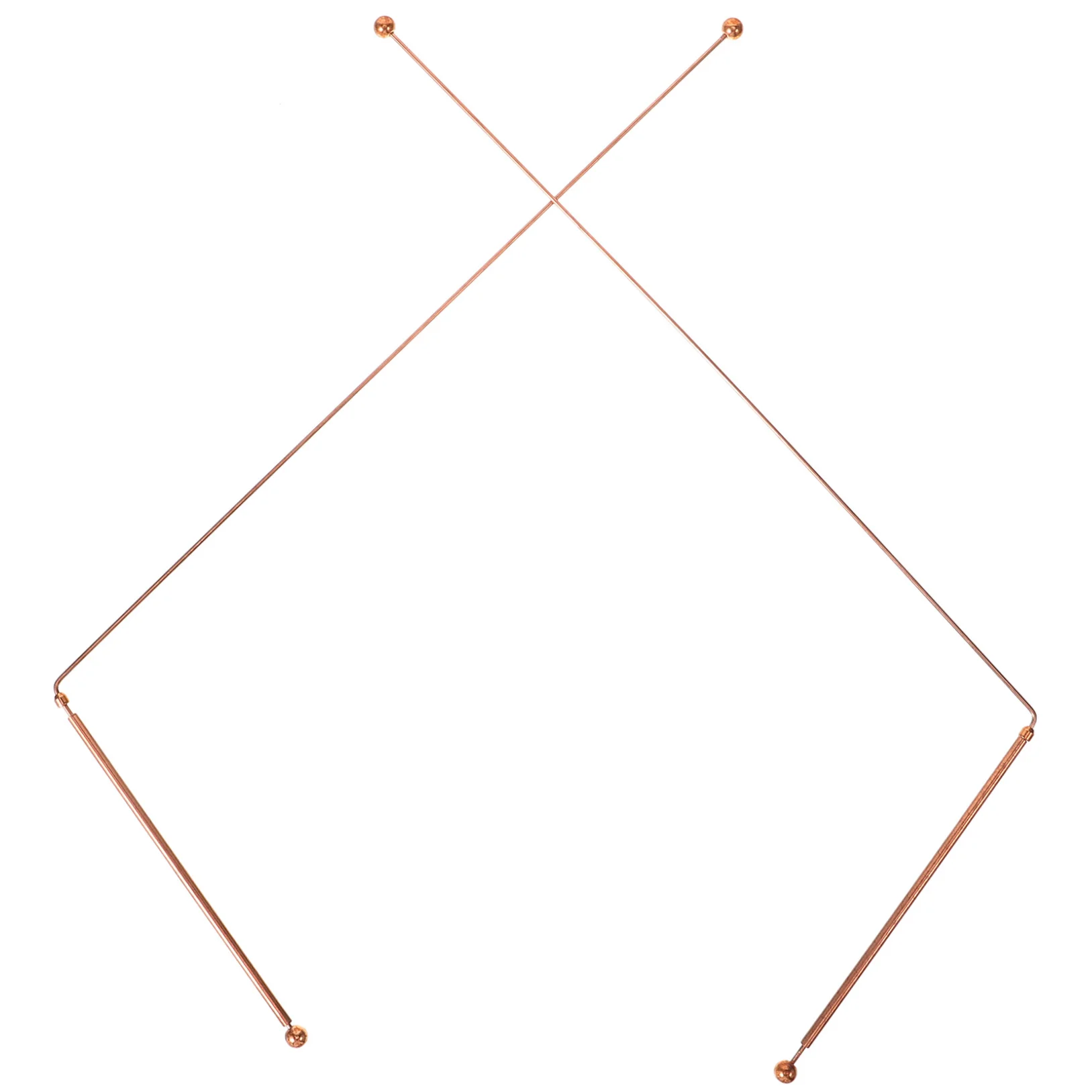 

2 Pcs Copper Dowsing Rods Outdoor Diving Divining Measuring Metal Dowel Sticks for Accessories Tools