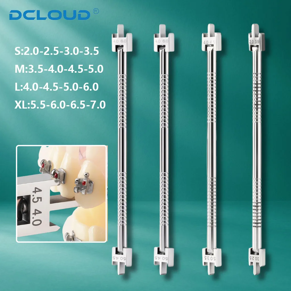 

Adjustable Dental Orthodontic Brackets Positioner Gauge Stainless Steel Bracket Gauge Locator Positioner Dentistry Ortho Tools
