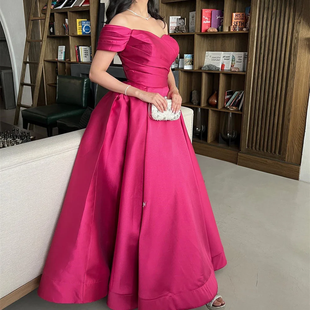 ROYET Sweetheart Off The Shoulder Sleeveless A Line Long Ball Evening Woman Gown Floor Length Sweep Train Vintage Prom Dress