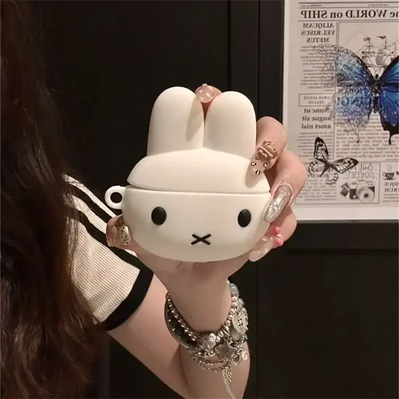 Miffy Kawaii Silicone Bluetooth Wireless Earphone Case Protective Cover for Airpods 4 1 2 Generation Pro 3 Toy  Birthday Gifts - view 3