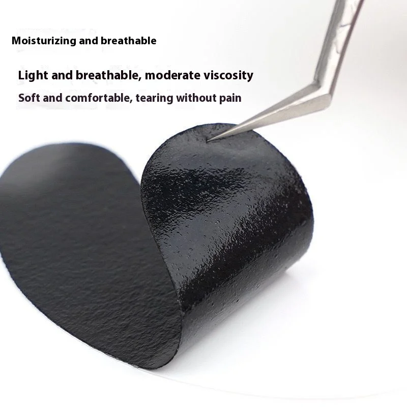 50 คู่ Grafted Eyelash Isolating Eye Patch สีดําบาง Breathable และ Moisturizing Collagen Hydrogel UV Eyelash Patch