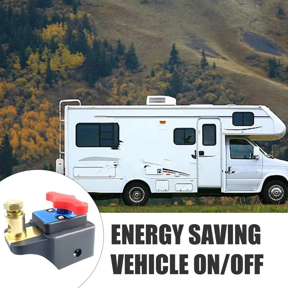Car Battery Disconnect Isolator Switch Power-off Switch for Vehicles Heavy Duty Brass Battery Disconnect Isolator Switch for Car