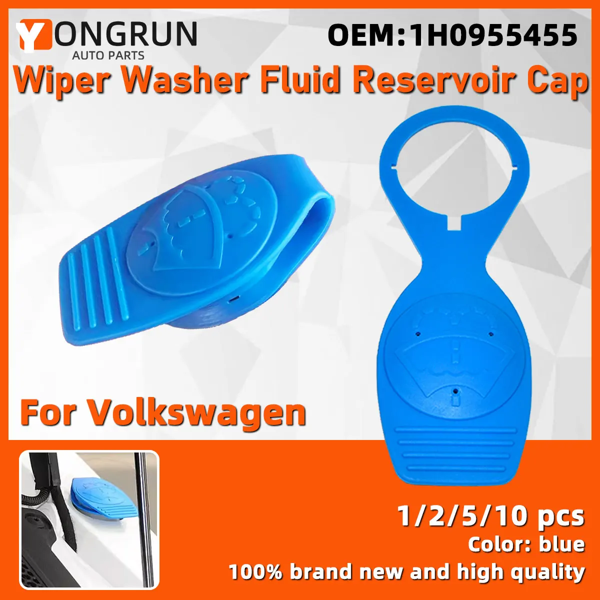 

YONGRUN Крышка распылителя для чистки лобового стекла Oe1h0955455 применима к Volkswagen Golf Jetta Passat Polo T3 Audio Tt A8 D4 R8