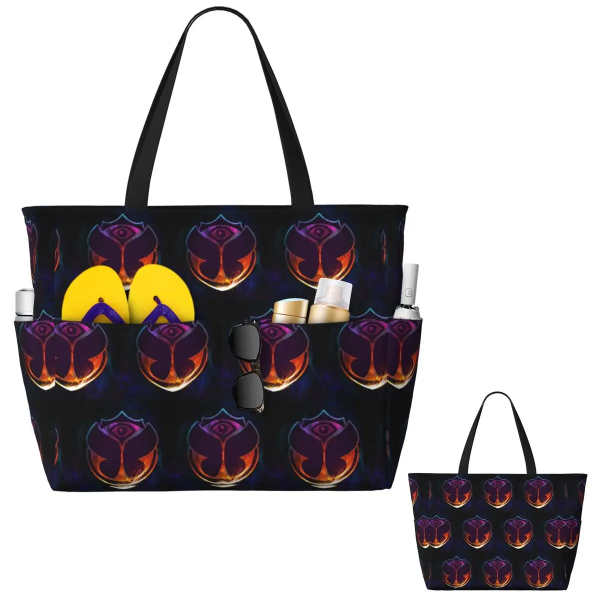 

Tomorrowland Butterfly (7) Beach Tote Bag Sport Gym Yoga Duffle Large Tote Bag Women Travel Bag Fitness bag