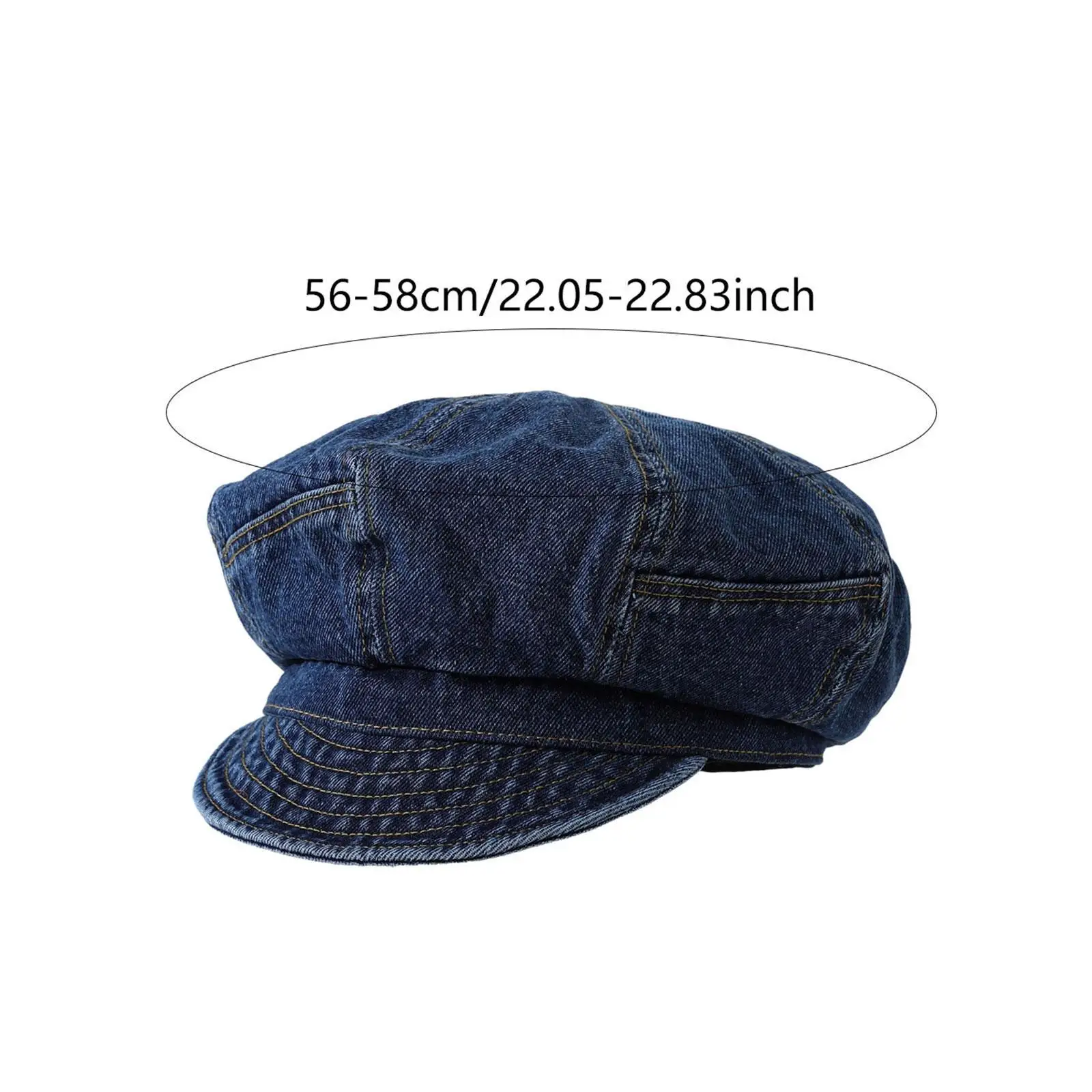 قبعة مسطحة لتزيين أغطية الرأس قبعة موزع الصحف لعيد الميلاد والمواعدة والسفر في الهواء الطلق #6