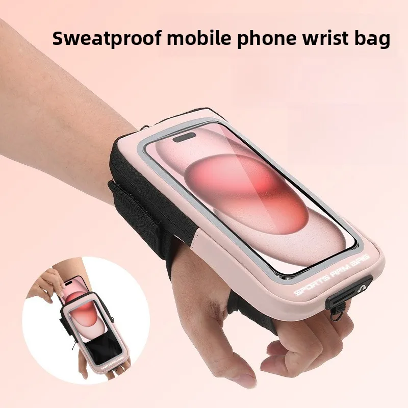 

Универсальный спортивный чехол-ремешок для телефона для бега, держатель для телефона на руку, сумка для мобильного телефона для iPhone, Xiaomi, Huawei до 6,8 дюймов, нарукавная сумка