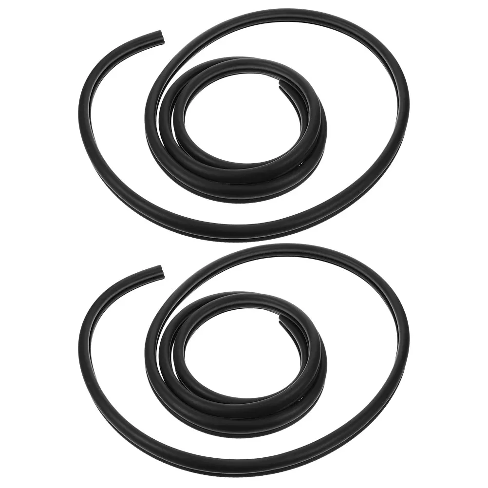 

2pcs Car Seal Strips Sturdy Rubber Wind Rain Protection Easy Installation Automotive Weather Stripping For Vehicles Truck Garage