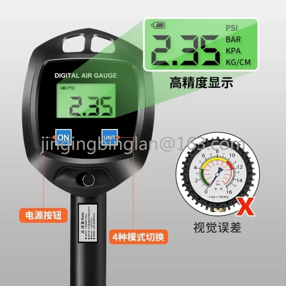 Tire Pressure Gauge Tire Pressure Gauge High Precision Digital Display Electronic Gauge Detection of Automobile Pressu