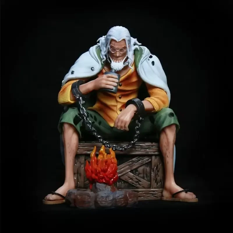 อะนิเมะOne PieceรูปHades King Silvers Rayleigh Figurine 15ซม.GK Pvcตัวเลขการกระทํารูปปั้นคอลเลกชันรุ่นของเล่นของขวัญ