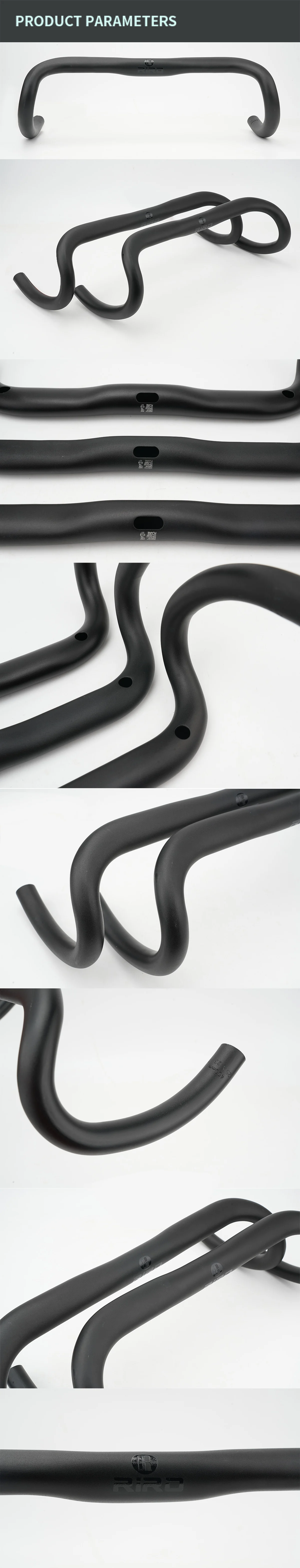RIRO Interner Kabel-Rennradlenker, 400/420/440 mm, alle interne Verkabelung, Gravel-Fahrradlenker, ultraleichte Drop-Bar – Detail 7