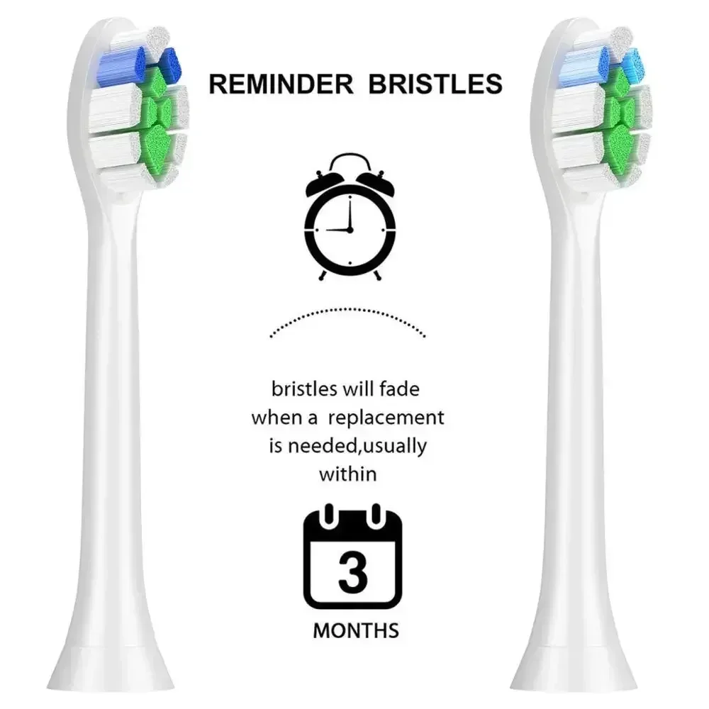 Diamond Toothbrush Heads for Sonicare, Fits 2 Series, ProResults, FlexCare, Healthy White, Platinum, EasyClean, Gum Health White