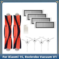 Hepa Filter Main Brush Side Brush Spare Parts For Xiaomi Mi 1s 1st Roborock S5 S50 Max Mijia Robot Vacuum Cleaner Accessories
