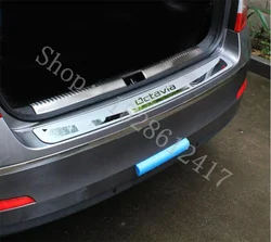 For Skoda Octavia A7 2015-2022 Car bumper protect rear bumper protector Rear Bumper Trunk Guard Door Sill Plate Accessories