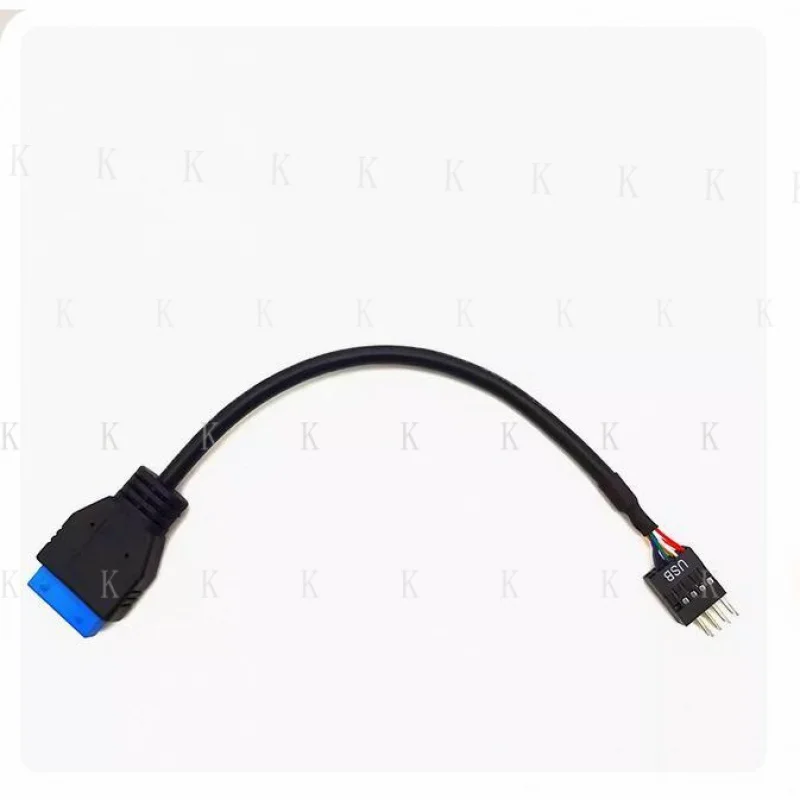 C FOR  20p Female to 9p Male 19 P Male to 9p Adapter Cable For Chassis Motherboard New