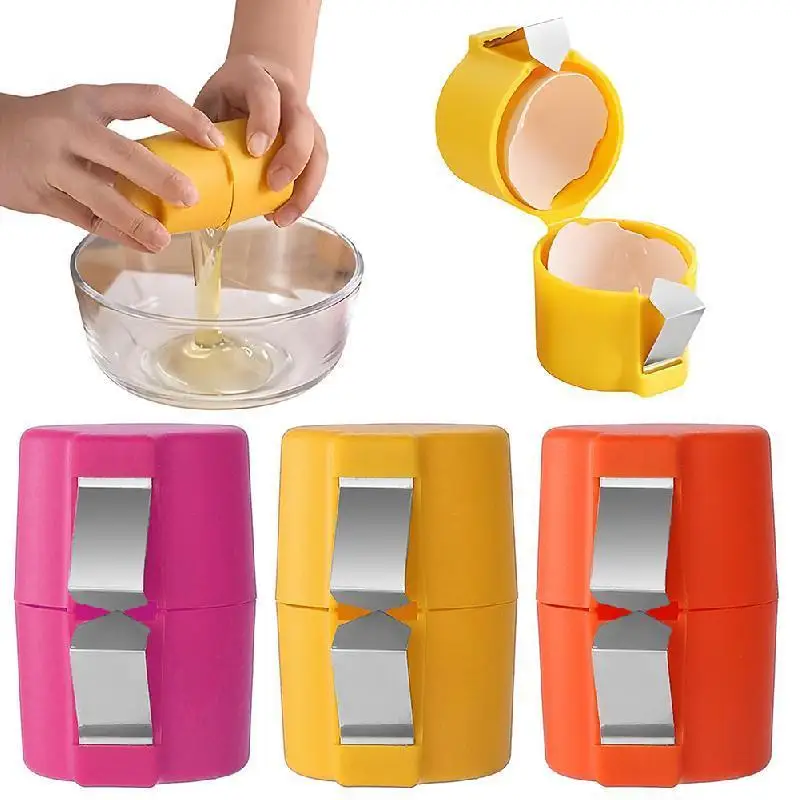 Raw Egg Shell Opener Egg Separator, Stainless Steel Egg Cutter Egg Clip Tool, Quickly Cut Off Cooked Eggs For Home Kitchen Use