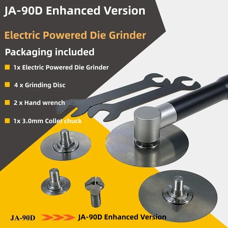 90 Degree Ultrasonic Electric Powered Elbow Micro Die Grinder Rotary Polishing Machine Jade Carving Engraving Kit JA-90D