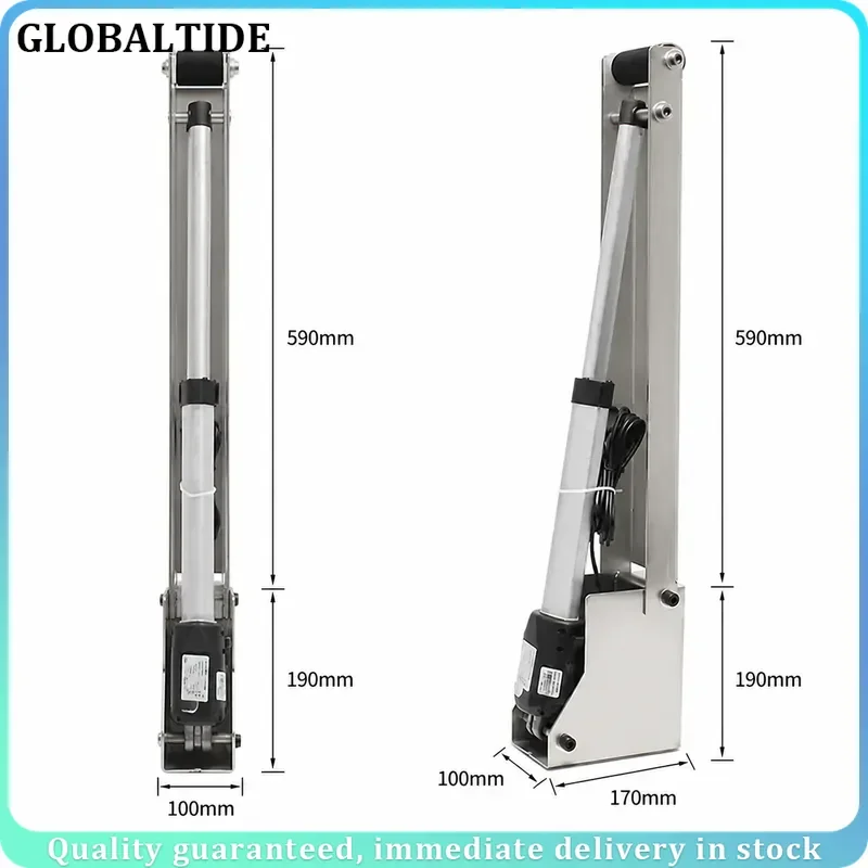 Electric Hidden Door Hinged Wine Cellar Hatch Basement Clamshell Support Lifting Push Rod Screw Motor Automatic Concealed