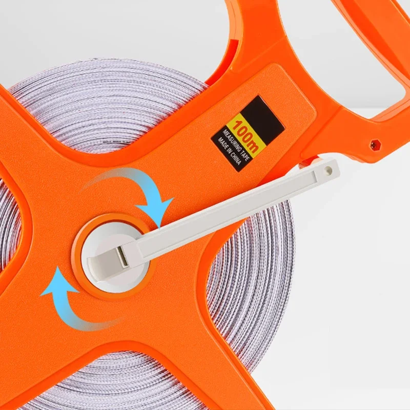 

30/50/100 м ручная рулетка из стекловолокна, высокоточная износостойкая выдвижная линейка, измерительные инструменты для деревообработки