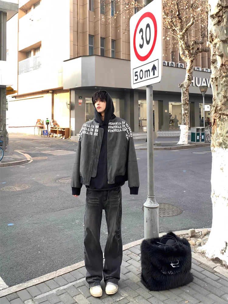 

Мужская бейсбольная куртка в американском ретро-стиле Cleanfit, весенне-осенняя, модная, премиум-класса, свободного кроя, из полиэфирного волокна