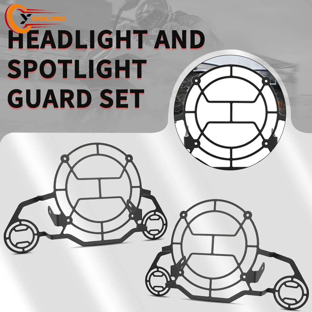 

2026 NEW For HUSQVARNA Norden 901 Norden901 2022-2026 Motorcycle Aluminum Headlight and Lamp Spotlight Guard Set 2025 2024 2023
