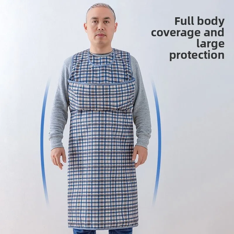 مقاوم للماء المرايل الكبار تناول كبار السن كبيرة قابلة لإعادة الاستخدام قابل للغسل تغذية المئزر لعابه الغذاء تسرب غطاء للحماية سهلة التنظيف