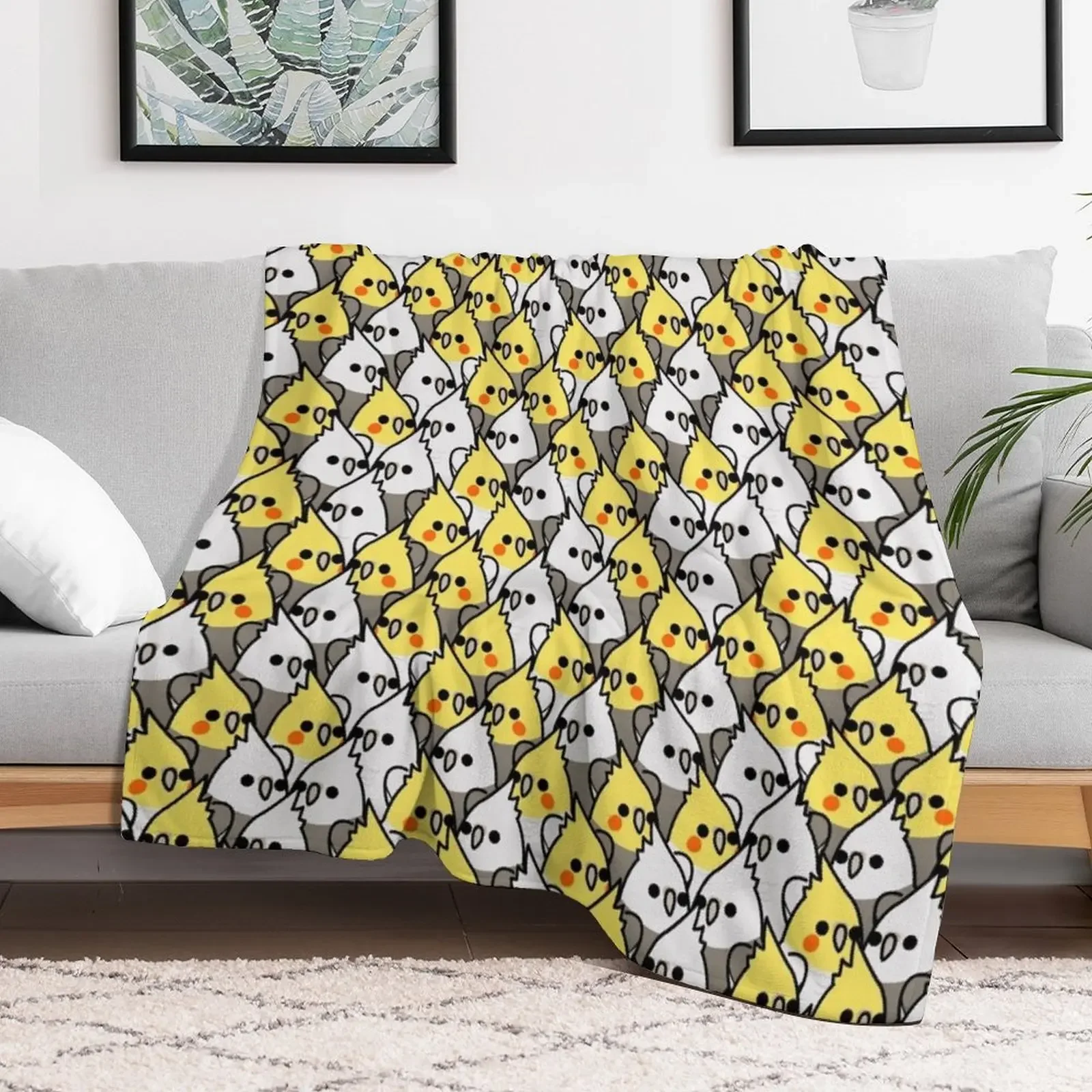 Too Many Birds! - Cockatiel Squad Throw Blanket Summer Nap Blankets For Baby Kid'S Blankets